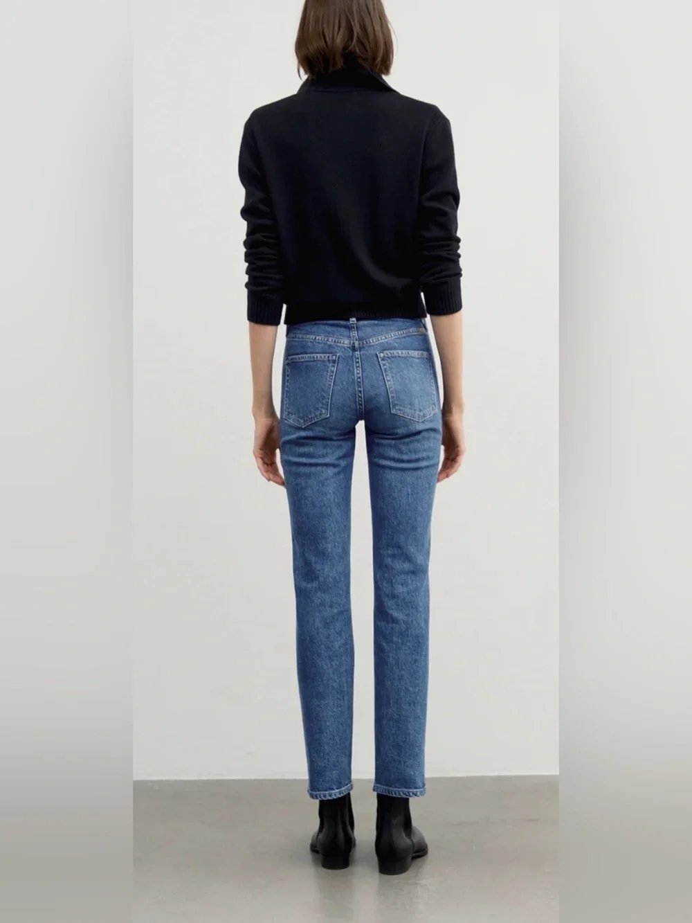 AYR The Lala Jeans Straight Leg True Story Medium Wash Womens 29S Minimalist